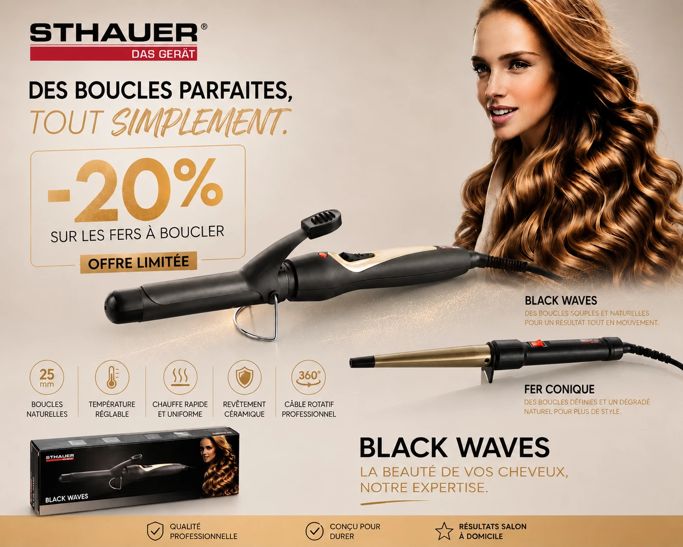 Fers boucles 20%